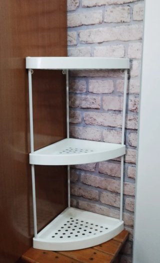 Scaffale angolare da bagno organizzatore