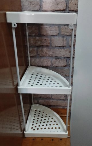 Scaffale angolare da bagno organizzatore