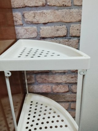 Scaffale angolare da bagno organizzatore