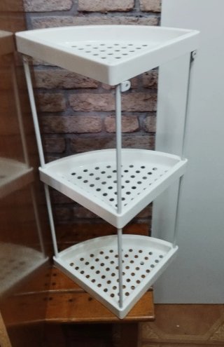 Scaffale angolare da bagno organizzatore