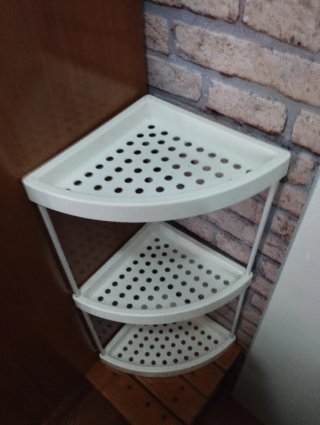 Scaffale angolare da bagno organizzatore
