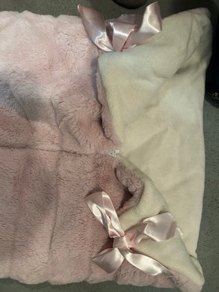Saco capazo niña rosa