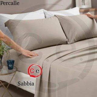 Completo letto matrimoniale Percalle KING SIZE
