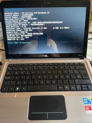 Portátil HP i7 Q740 SSD Nuevo Win 10