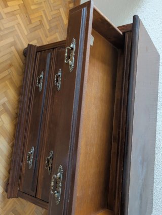 Cómoda Clásica Madera Maciza 4 Cajones