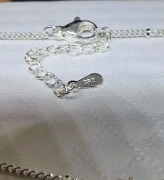Collar Corazón Plata de Ley 925 Rosa