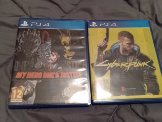 Cyberpunk 2077 y MHA One's Justice ps4