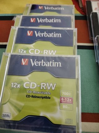 4 CD-RW Verbatim 12x