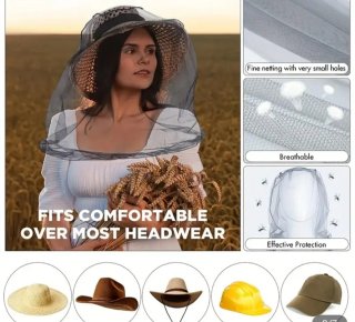 Mosquitera Facial Extra Grande Malla