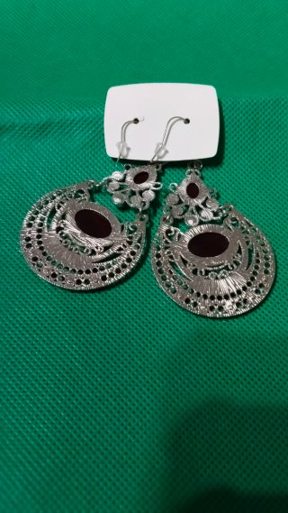 Pendientes Bohochic Piedras Rojas