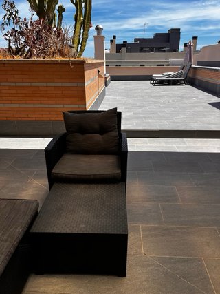 Conjunto Muebles Jardín Ratán y Madera