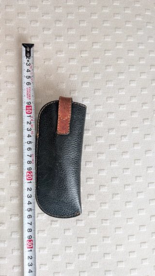 Funda gafas cuero verde oscuro caballo