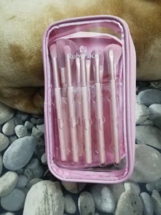 Set Pinceles Maquillaje RubyFace Rosa