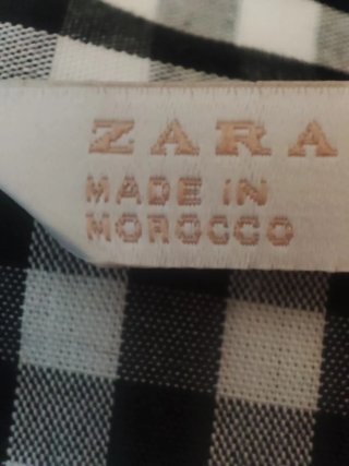 Casacca Zara a quadri taglia L