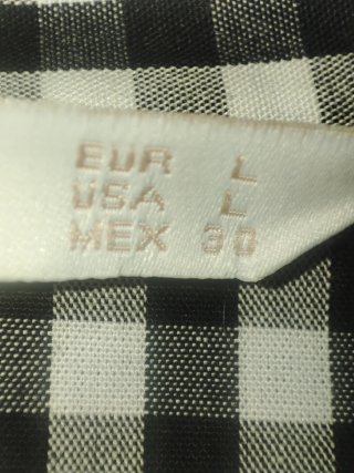 Casacca Zara a quadri taglia L