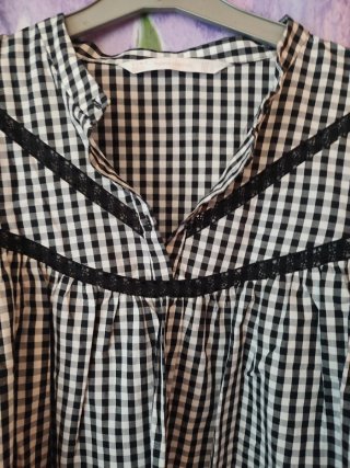 Casacca Zara a quadri taglia L
