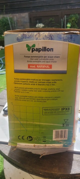 Bomba de agua sumergible Papillon