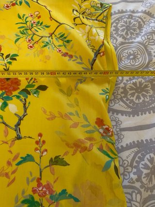 Vestido Zara Amarillo Estampado Flores