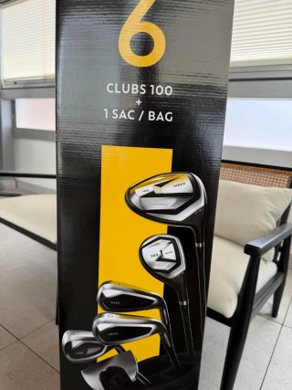 Set de golf INESIS 6 palos grafito diestro talla 1