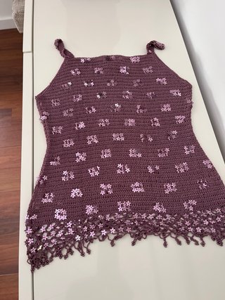 Top corto Nono Prada mujer morado