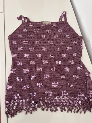 Top corto Nono Prada mujer morado