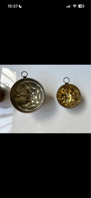 Set 3 Stampini Budino Metallo
