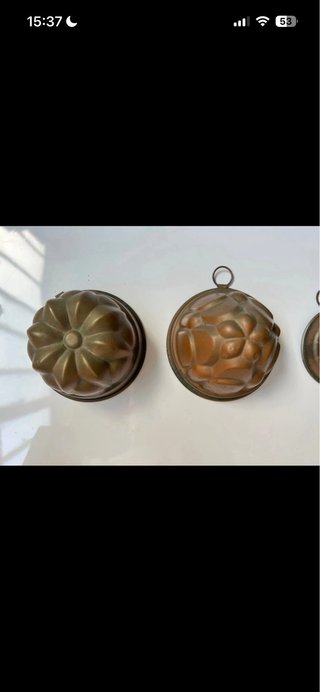 Set 3 Stampini Budino Metallo