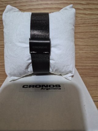 Reloj Cronos Gris y Plateado