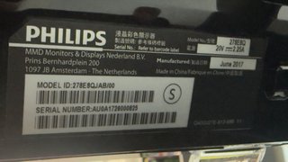 Monitor Curvo Philips 278E Negro