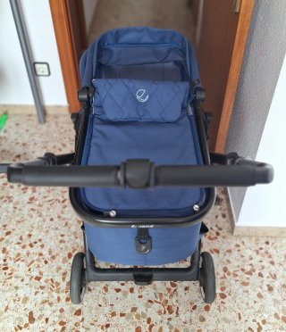 Carrito cuco bebé azul