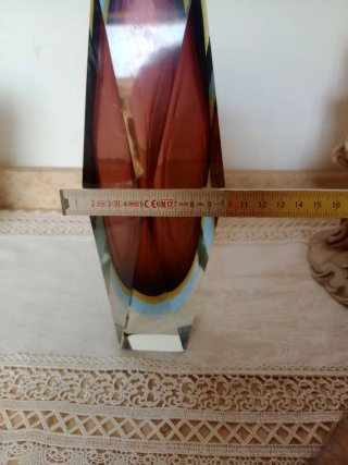 Vaso Murano Sommerso Mid-Century Vetro