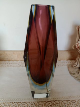 Vaso Murano Sommerso Mid-Century Vetro