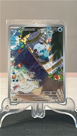 Oshawott 105 White Flare Español