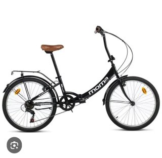 Bicicleta Moma Plegable Negra