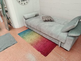 Sofá Cama Gris con Arcón