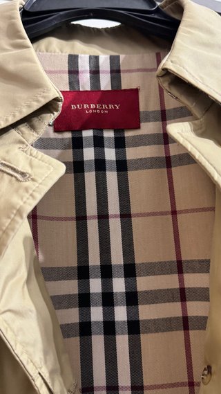 Gabardina Burberry Beige Clásica Original