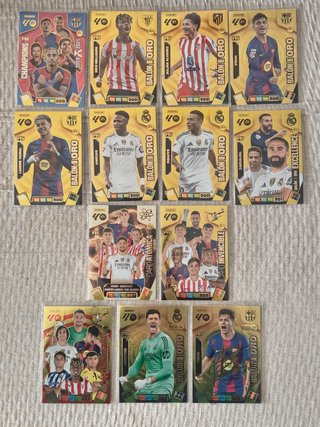 (LEER/SUELTO)9 BALONES ORO+4 CARD ESP.ADRENALYN 26