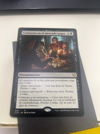 Contactos en el Mercado Negro MTG Carta