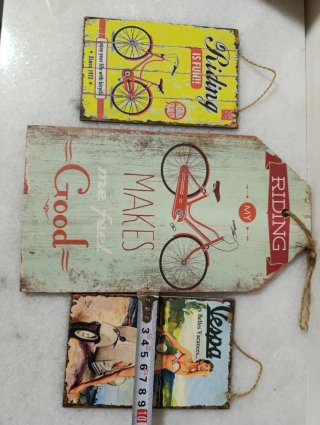 Decoración Vintage Bicicleta y Vespa
