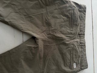 Pantaloni Chino Zara Uomo Kaki/Oliva Taglia 46