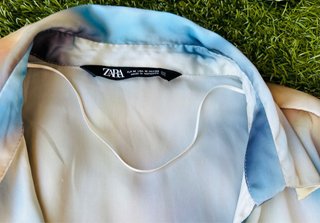 Camisa Zara Talla M Estampado Multicolor