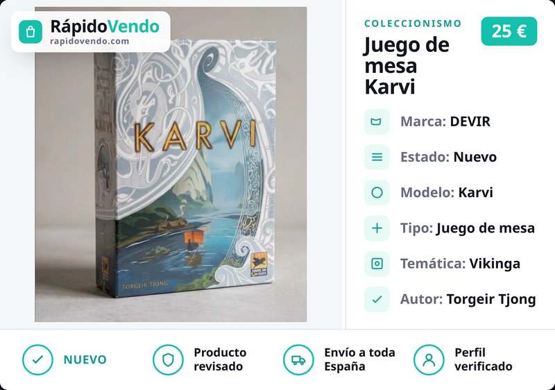 Karvi - Juego de mesa Viking