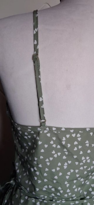 Vestito donna bretelle fantasia cuori