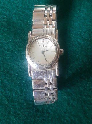 Reloj Pontina Mujer Plata y Blanco