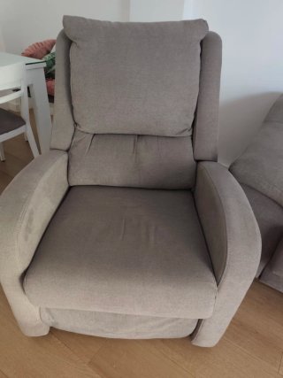 Sofá y sillón tela