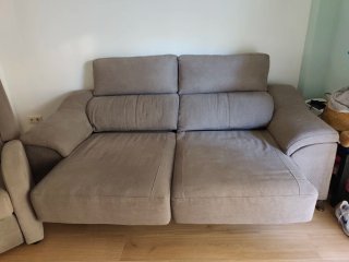 Sofá y sillón tela