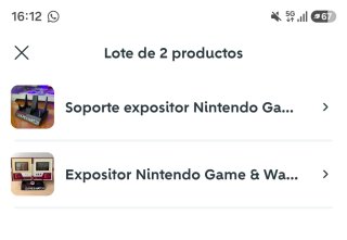 Lote 2 Soportes Expositor Nintendo Game & Watch