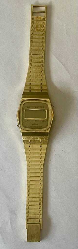 Orologio Digitale Edox Chronograph Dorato