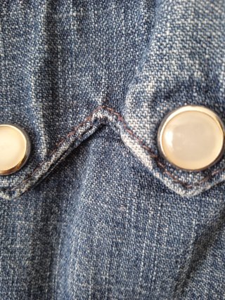 Camisa Lois Vintage Azul Talla S, para chica