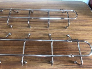 2 Percheros Vintage Metal Cromado
